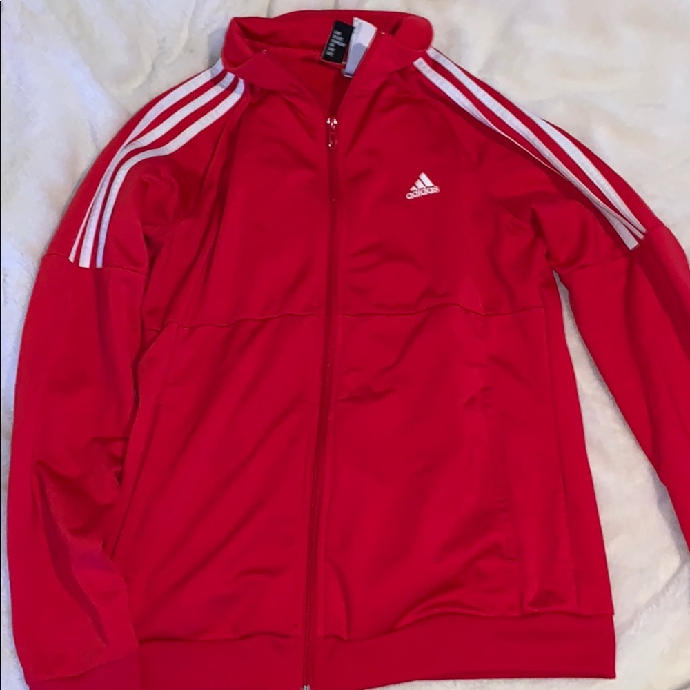 Adidas red jacket